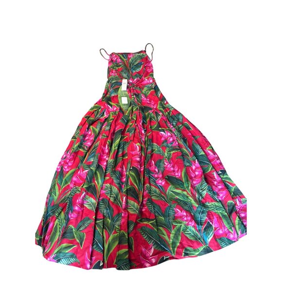 Farm Rio x Anthropologie Red Dream Garden Maxi Dress – Size Small, New with Tags - Picture 6 of 14